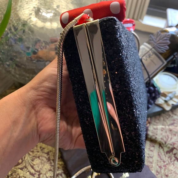 Auth. KATE SPADE Minnie Mousse glitter box Crosby - Picture 13 of 16